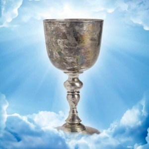 holy grail silver cup on clouds lighted equity partner ultimate lawyers goal