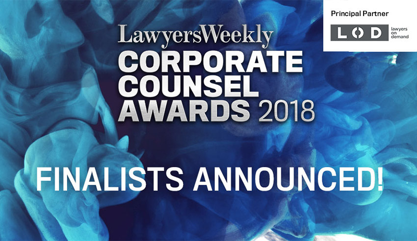 Lawyer's Weekly Corporate Counsel Awards 2018