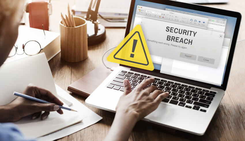 laptop macbook office worker security breach legal profession top 3 australian data breaches