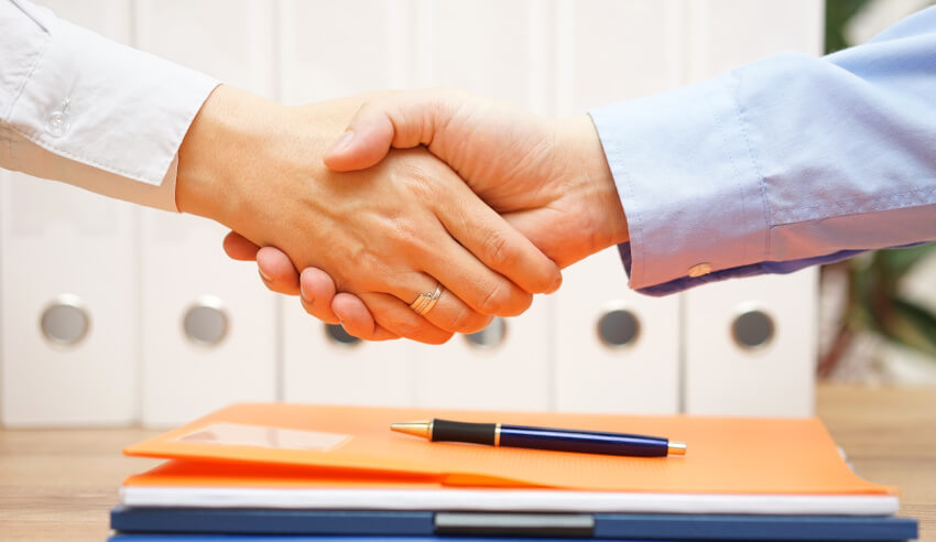 Handshake, business deal, appointment