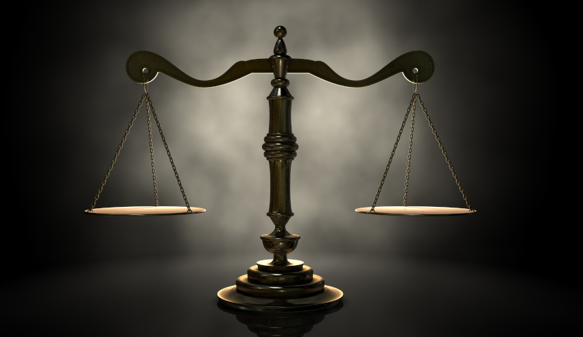 Class action, scales of justice