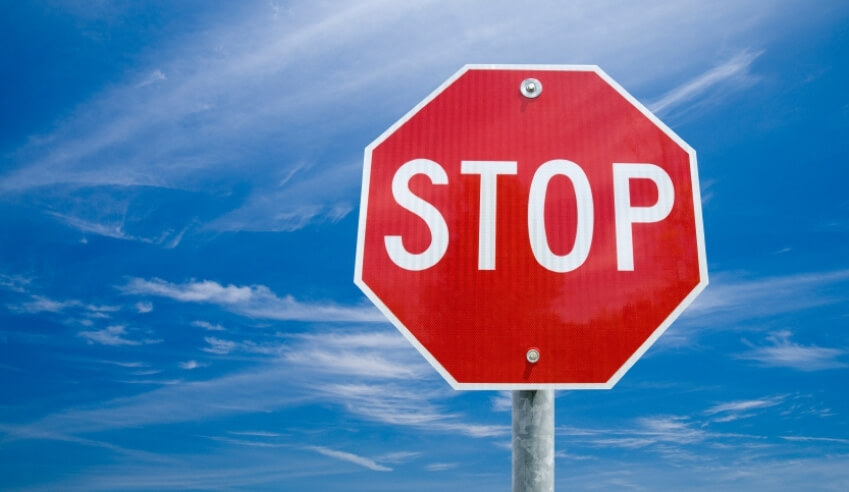 Stop signage